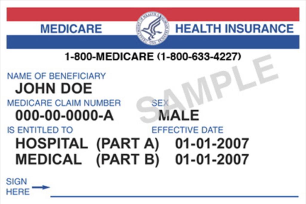 Medicare Card Image Sample
